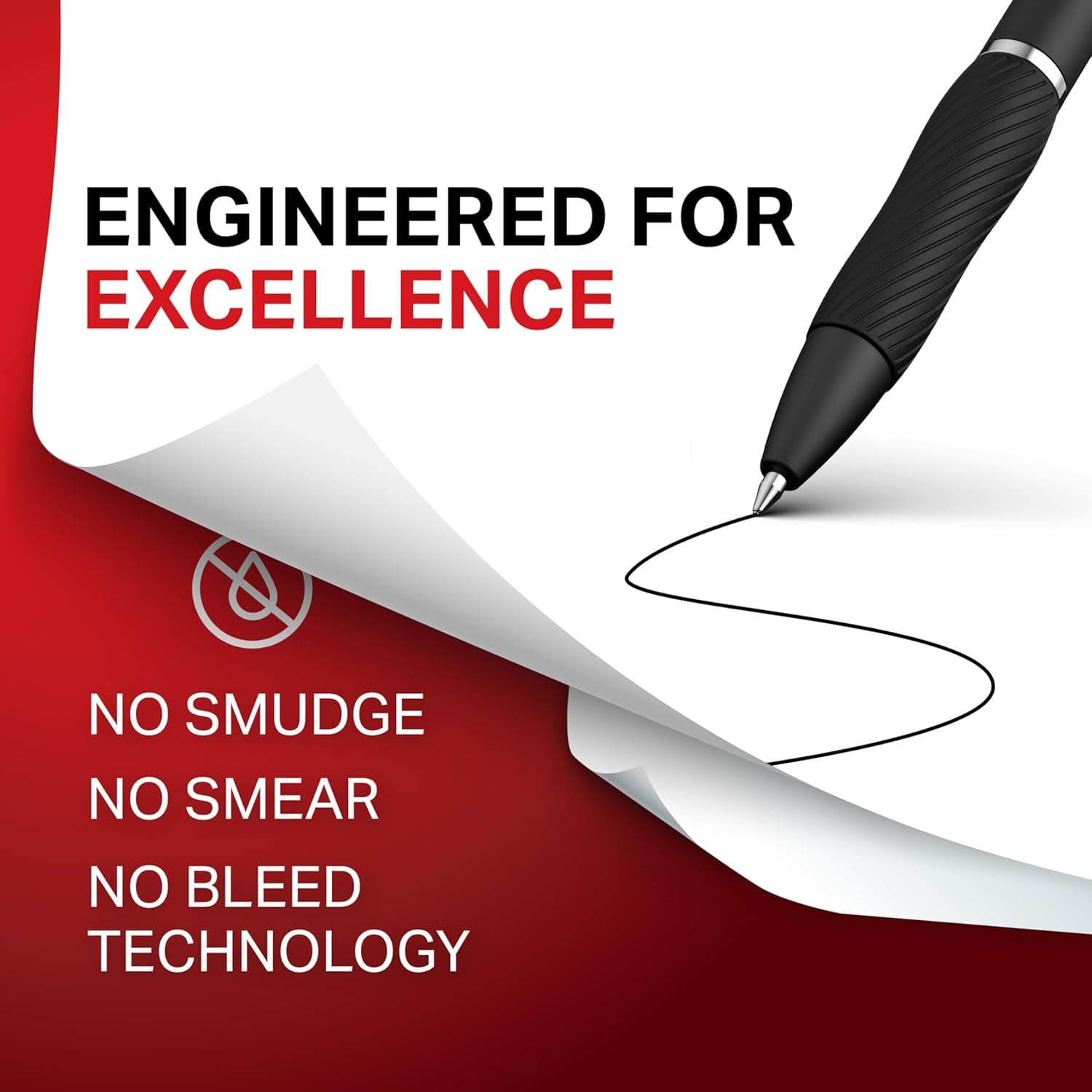 Sharpie S-Gel Gel Pens, Black Barrel, Medium Point (0.7mm), Black Gel Ink Pens, 12 Count - Home, Office, School, Journaling, Writing, Note-Taking, Teacher Supplies - Image 9