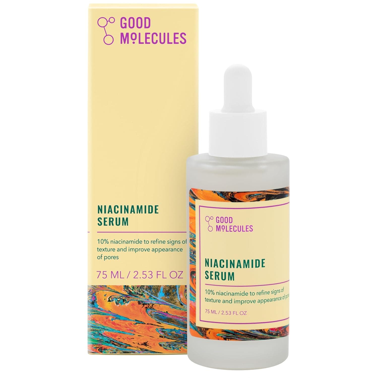 Good Molecules Niacinamide Serum - 10% Niacinamide to Target Acne, Nourishment, and Skin Tone - Ultra Hydrating Serum and Brightening Skin Care for Face 2.53 Fl Oz (Pack of 1) - Image 2