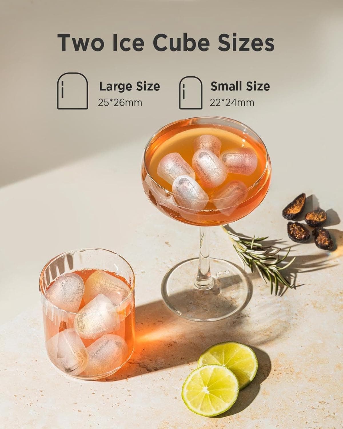 Totnz Countertop Ice Maker Machine, 26lbs in 24Hrs, 9 Ice Cubes Ready in 6 Mins, Auto-Cleaning Portable Ice Maker with Basket and Scoop, for Home/Kitchen/Camping/RV Ink Black 26lbs - Image 4