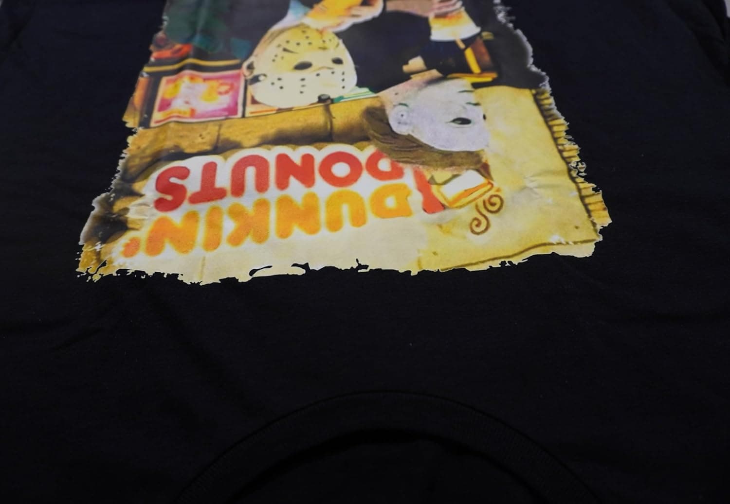 Halloween Movie Inspired T-Shirt Michael Myers Drinking Coffee Funny Humorous Tee for Him Large Black - Image 6