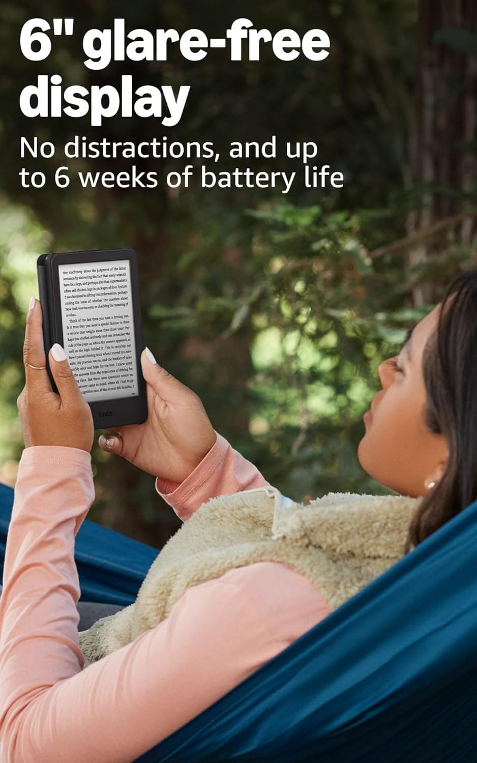 Like-New Amazon Kindle (16 GB) - Lightest and most compact Kindle, with glare-free display, faster page turns, adjustable front light, and long battery life - Matcha Matcha Without Kindle Unlimited Lockscreen Ad-Supported - Image 6