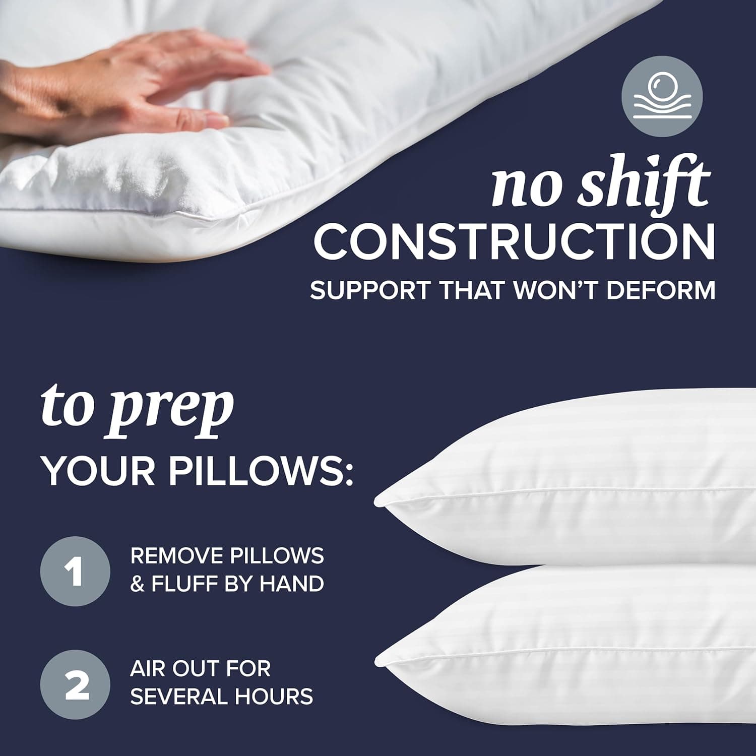 Beckham Hotel Collection Bed Pillows Standard/Queen Size Set of 2 - Original Soft Down Alternative Pillow for Sleeping - Soft Support for Back, Stomach or Side Sleepers Queen / Standard White - Image 3