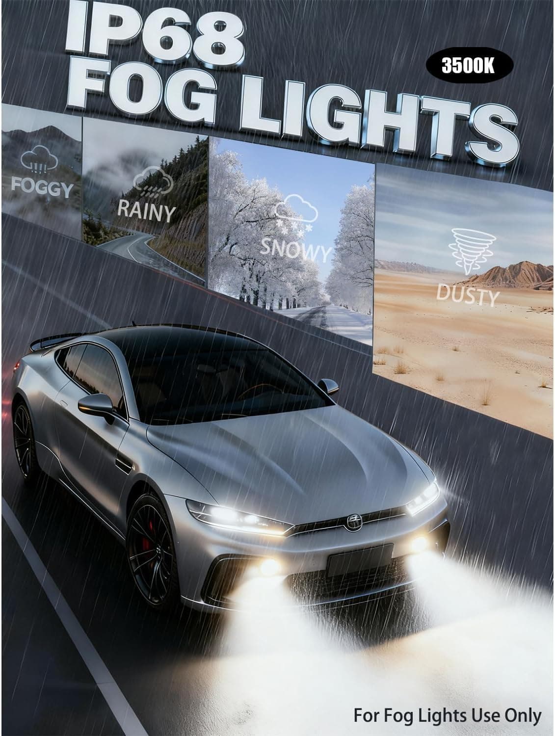 Últimas Bombillas H4/9003/HB2 Hi/Low Beam, 50,000LM de Brillo, 6500K Blanco Frío, Tamaño Halógeno 1:1 Reemplazo Automotriz H4 9003 HID Luces de Niebla, Plug-N-Play, IP68 Impermeable, Paquete de 2 - Image 10