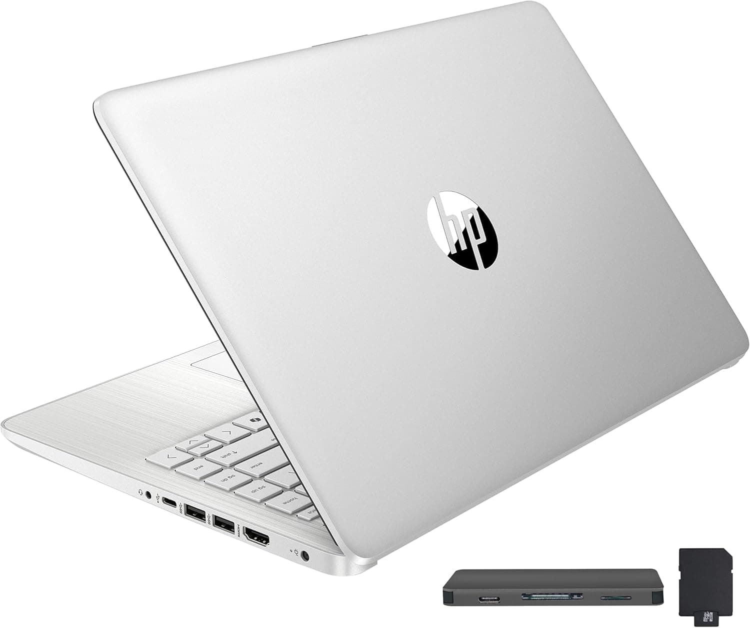 HP Stream 14" HD BrightView Laptop, Intel Celeron N150, 16GB RAM, 288GB Storage (128GB eMMC + 160GB Docking Station Set), Intel UHD Graphics, 720p Webcam, Wi-Fi, 1 Year Office 365, Win 11 S, Silver 16GB | 288GB Storage Silver - Image 2