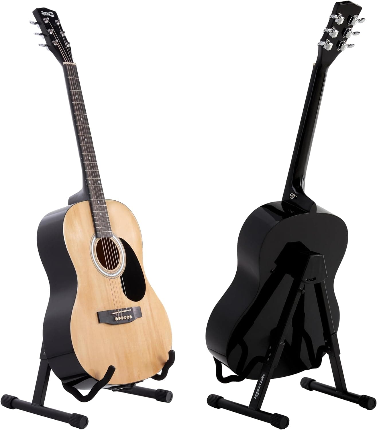 Amazon Basics Adjustable Folding Guitar Stand, A-shape, Fully Assembled - Para sa Programang Musikang Pampaaralan, Mga Konsiyerto at Maramihang Gumagamit - Image 4