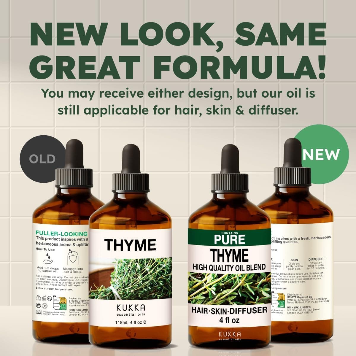 KUKKA Thyme Essential Oils - 4 Fl Oz - para sa Buhok, Balat, Diffuser, Aromatherapy & DIY Soap Making Scent Thyme 4.00 Fl Oz (Pack of 1) - Image 8