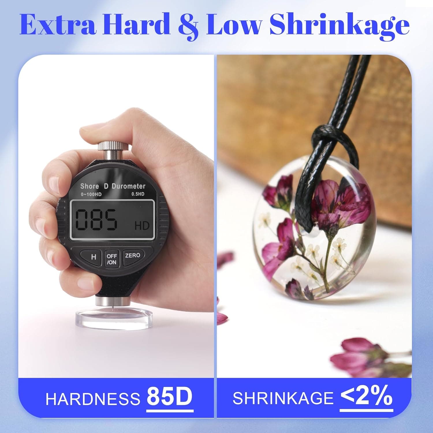 Bsrezn 1000g UV Resin Bulk, High Hardness & Crystal Clear Premixed Resina UV for Jewelry Making (1000g) - Image 4