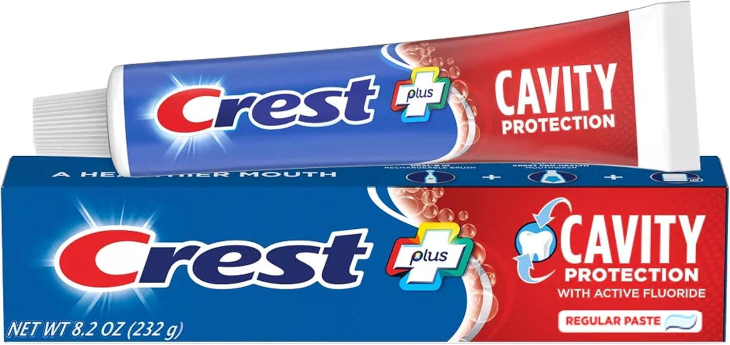Crest Fluoride Anticavity Toothpaste, Prevents Cavities Before They Start, Regular Paste, 8.2 Ounce (Pack of 5) Mint 8.2 Ounce (Pack of 5) - Image 2