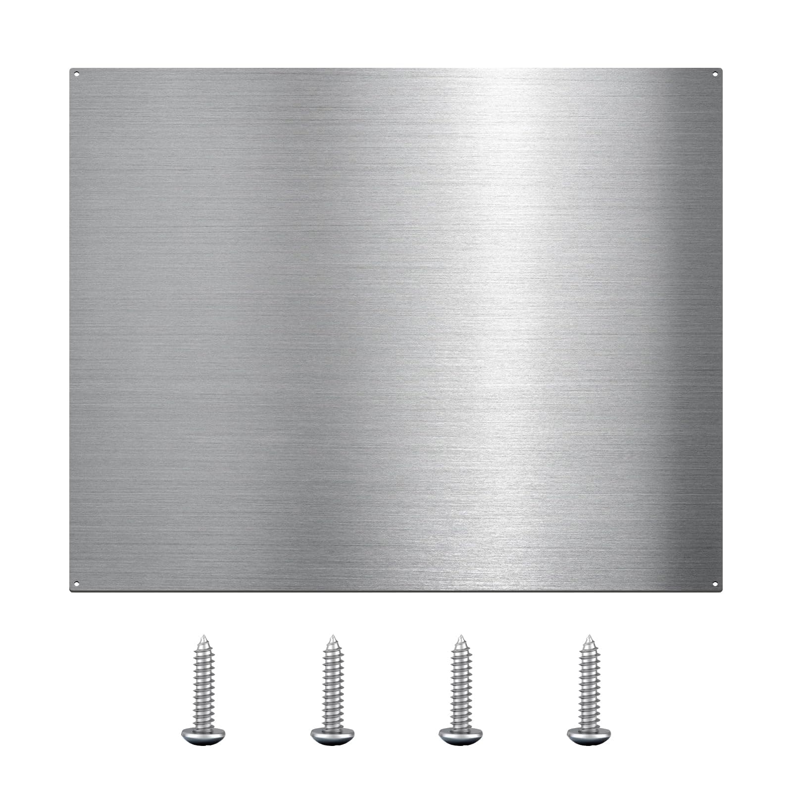 Stainless Steel Backsplash for Stove - Ultra Flat and Flushed Metal Panel Splatter Guard for Kitchen Wall, Stove Backsplash Panel with 4 Pre-Drilled Holes, Easy Install （29.5" x 24" ） Silver 29.5" x 24"