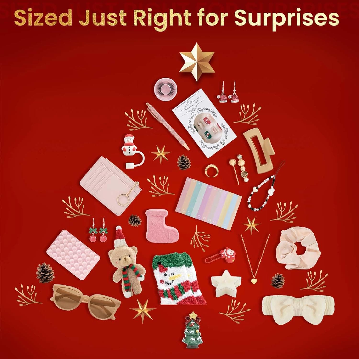 Bearhug 2025 Advent Calendar for Women & Teens - Christmas Countdown Calendar Gift Set with individual box packaging, Trend-Infused Beauty & Lifestyle Gifts (Her Holiday Wishlist) - Image 3