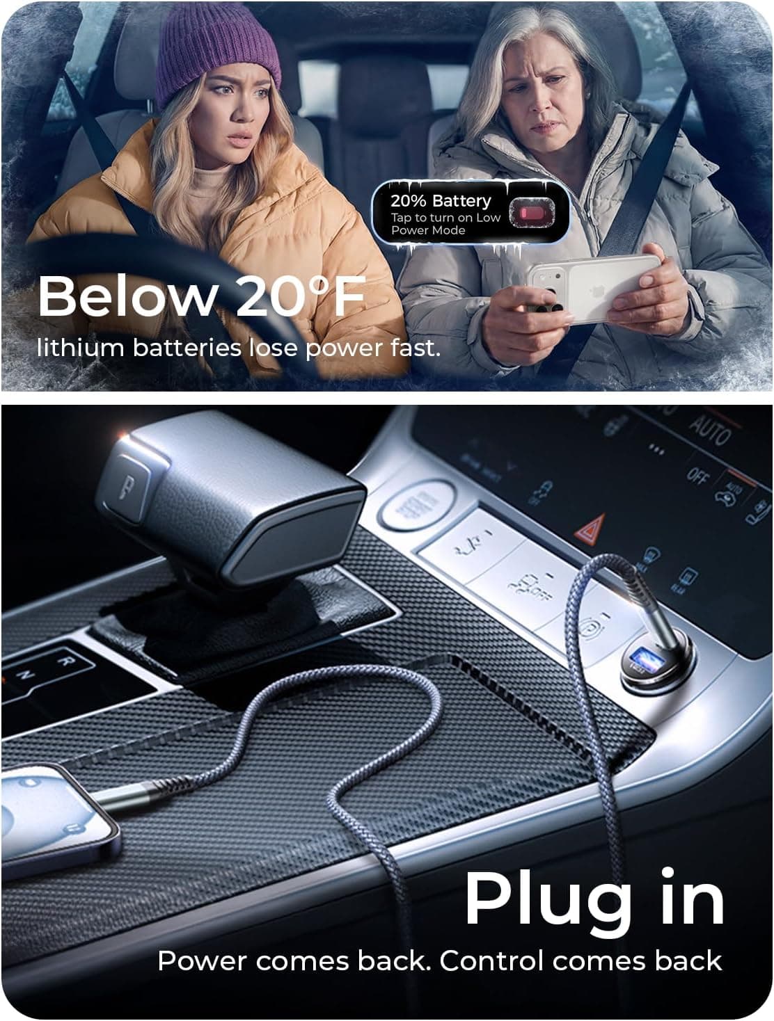 Cargador de Auto LISEN USB C, Adaptador de Cargador USB de 69W para Encendedor de Cigarrillos, Accesorios para Autos Regalos para Hombres, Adaptador de Carga Rápida Mini USBC para Autos, Enchufe Tipo C 12V, para iPhone 17 Pro Max 16 15 14 13 Negro 2 Paquete - Image 5