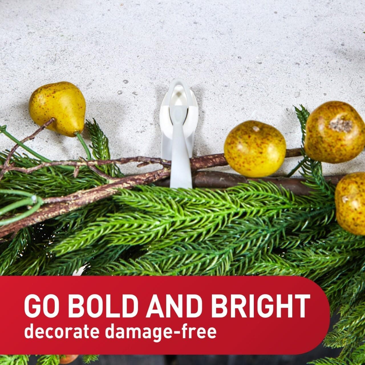 Command Cord Bundlers, Damage-Free Hanging Cord Organizer, No Tools Cord Bundler for Hanging Electrical Cables of Christmas Decorations, 6 Gray Cord Bundlers and 12 Command Strips - Image 3