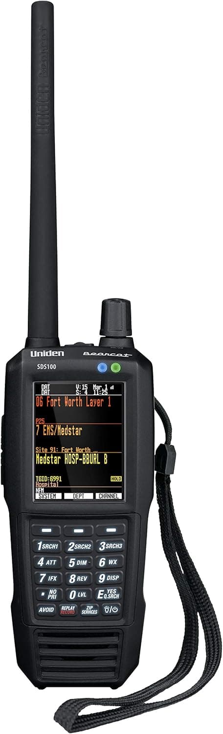 Uniden SDS100 True I/Q Digital Handheld Scanner, Designed for Improved Digital Performance in Weak-Signal and Simulcast Areas, Rugged / Weather Resistant JIS 4 Construction - Image 2