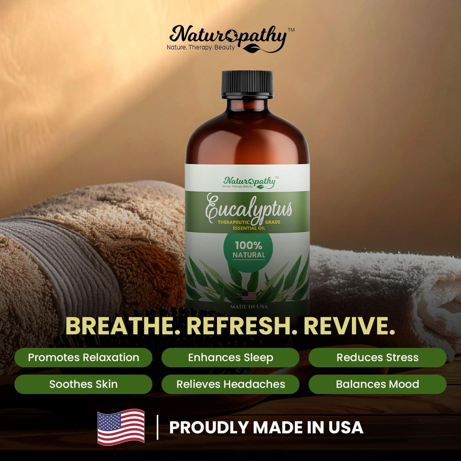 Aceite Esencial de Eucalipto, Grado Terapéutico, Calidad Premium Perfecto para Aromaterapia (4 fl oz) Eucalipto 4 Fl Oz (Paquete de 1) - Image 11