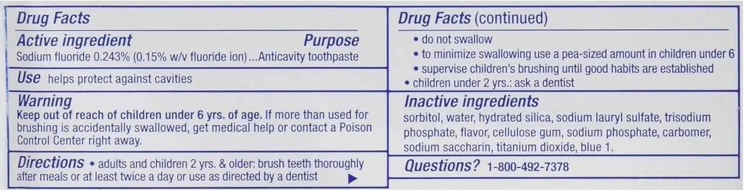 Crest Fluoride Anticavity Toothpaste, Prevents Cavities Before They Start, Regular Paste, 8.2 Ounce (Pack of 5) Mint 8.2 Ounce (Pack of 5) - Image 5