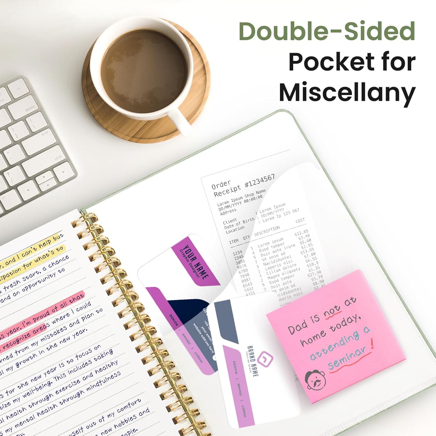 Taja Lined Spiral Journal Notebook for Women & Men, 140 Pages, College Ruled Hardcover Notebook for Work & Note Taking, Journals for Writing, A5(5.7" x 7.9") - Green A.Green a-Lined(1 Pack) - Image 6