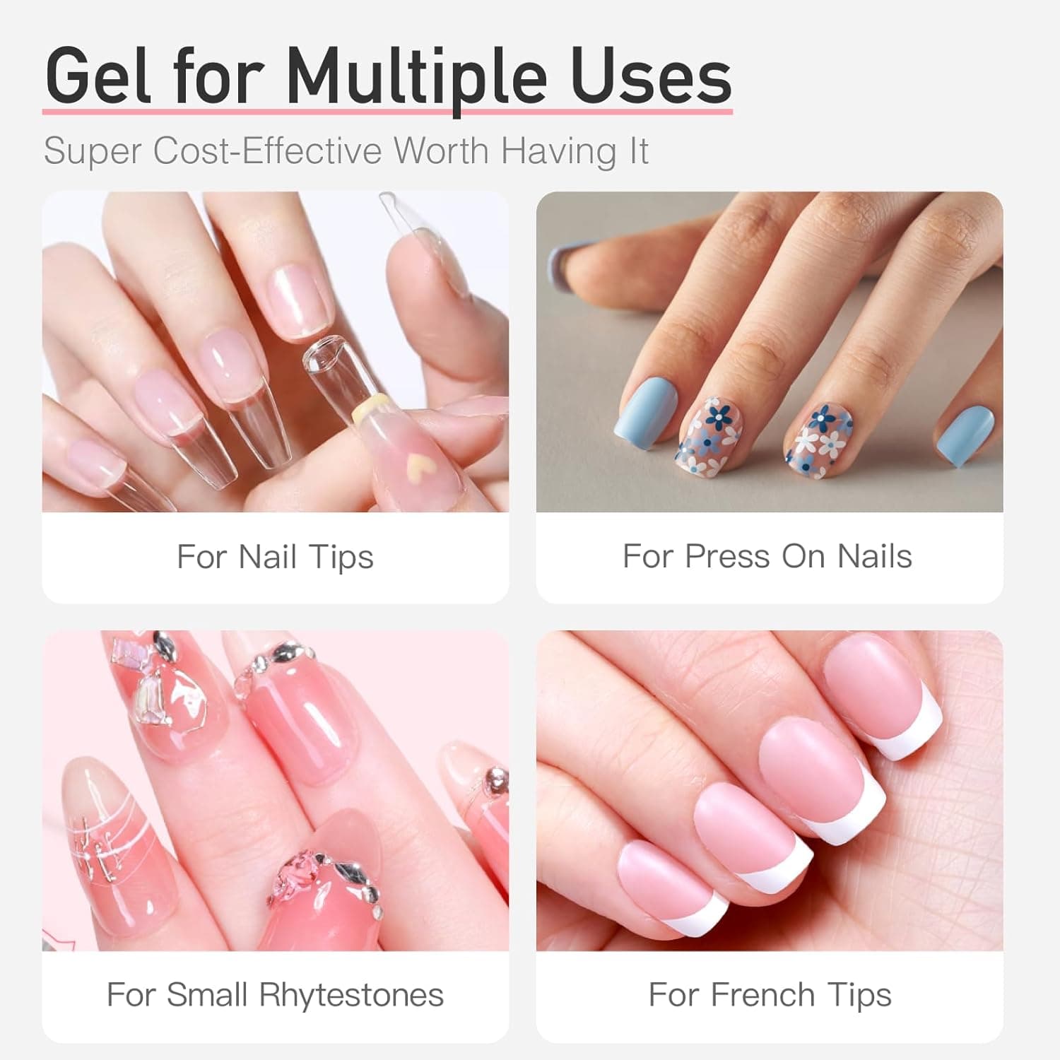 Curvlife Super Strong Nail Glue 15g for Press On Nails - Quick Drying, Semi Solid, Long Lasting, No UV Light Needed 15g-glue 1 - Image 6