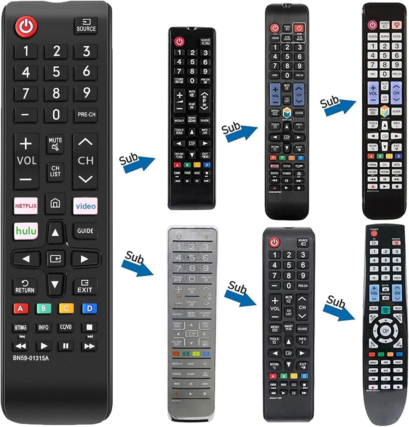 Universal Remote Control for All Samsung TV Remote Compatible All Samsung LCD LED HDTV 3D Smart TVs Models for samsung remote - Image 7