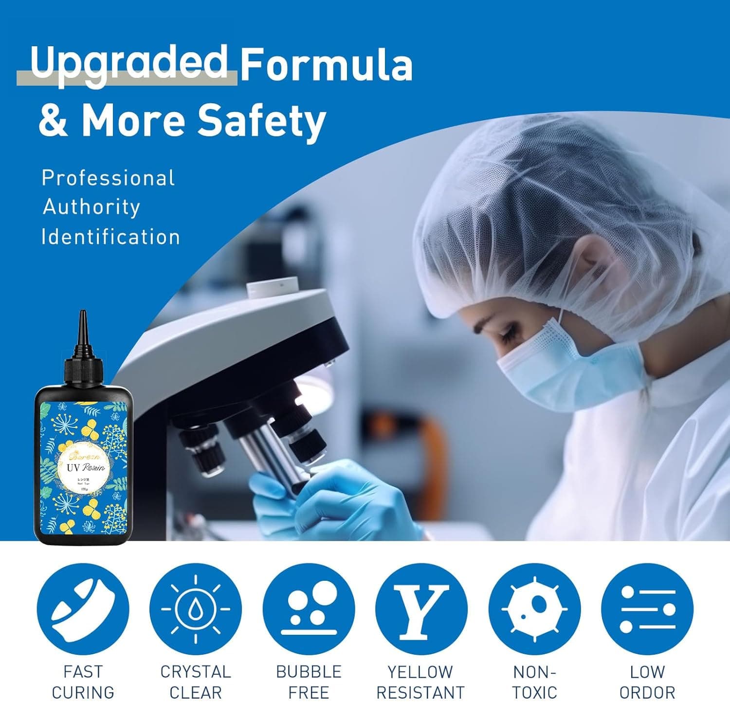 Bsrezn 400g UV Resin Hard, Crystal Clear UV Epoxy Resin para sa Paggawa ng Alahas at Crafting (100g x 4) 400 g - Image 6