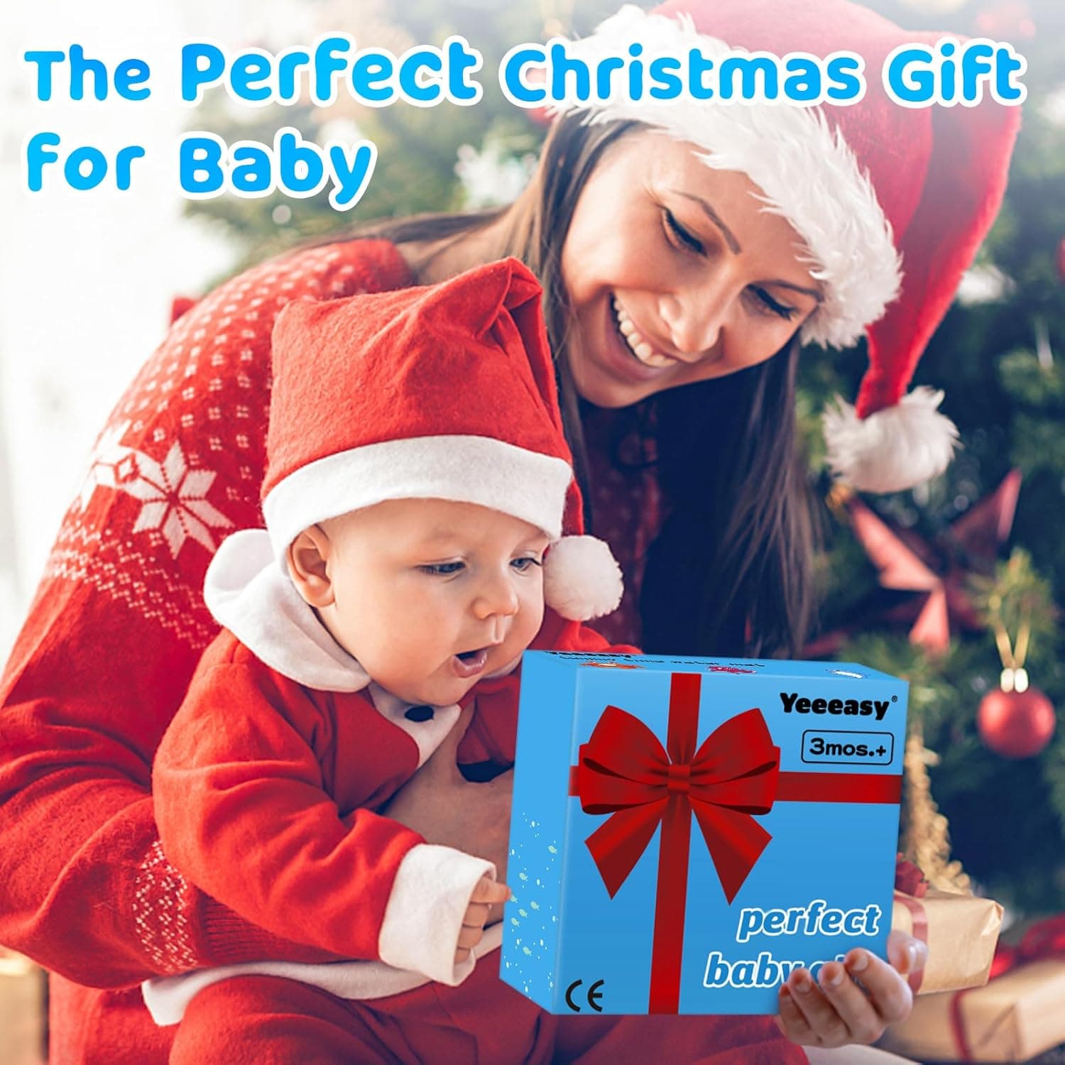 Tummy Time Water Mat丨Inflatable Tummy Time Water Play Mat for Babies, Infants and Toddlers 3 to 12 Months Promote Development Toys Baby Gifts Blue - Image 5