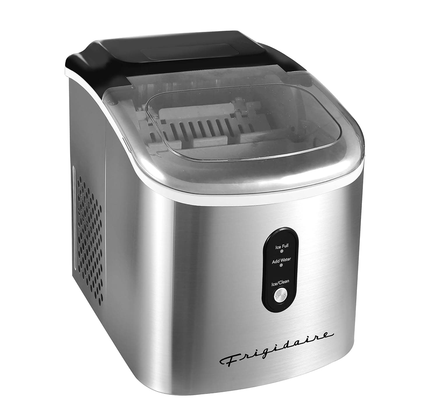 Frigidaire EFIC103-AMZ-SC Counter Top Maker with Over-Sized Ice Bucket, Stainless Steel, Self Cleaning Function, Heavy Duty, Stainless Stainless Ice Maker - Image 2