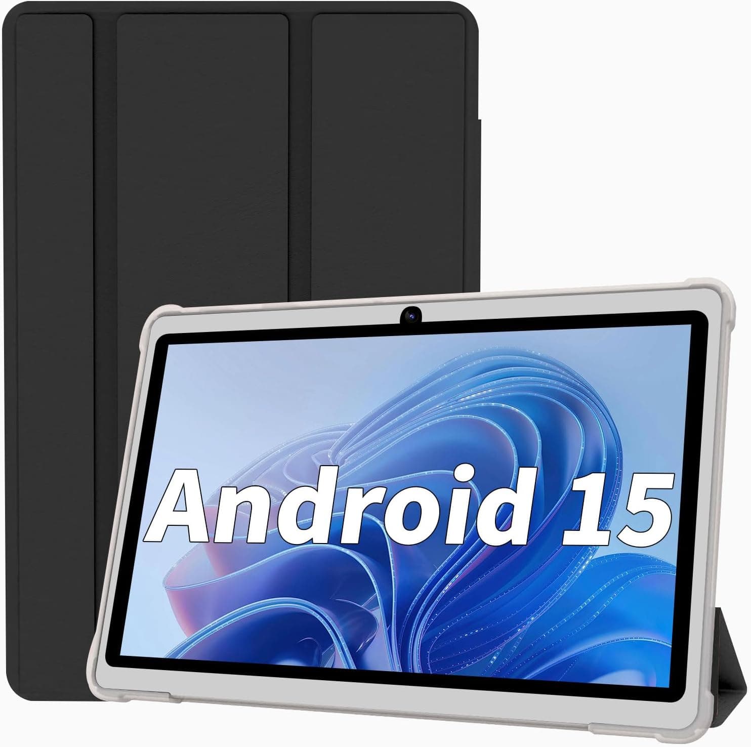 Android 15 Tablet 7 Inch Tablet, 9GB RAM 32GB ROM 1TB Expansion, Quad-core Processor, Dual Camera, 5G/2.4G WiFi, Bluetooth, Parental Control, Drop-Proof Case (Black) - Image 2