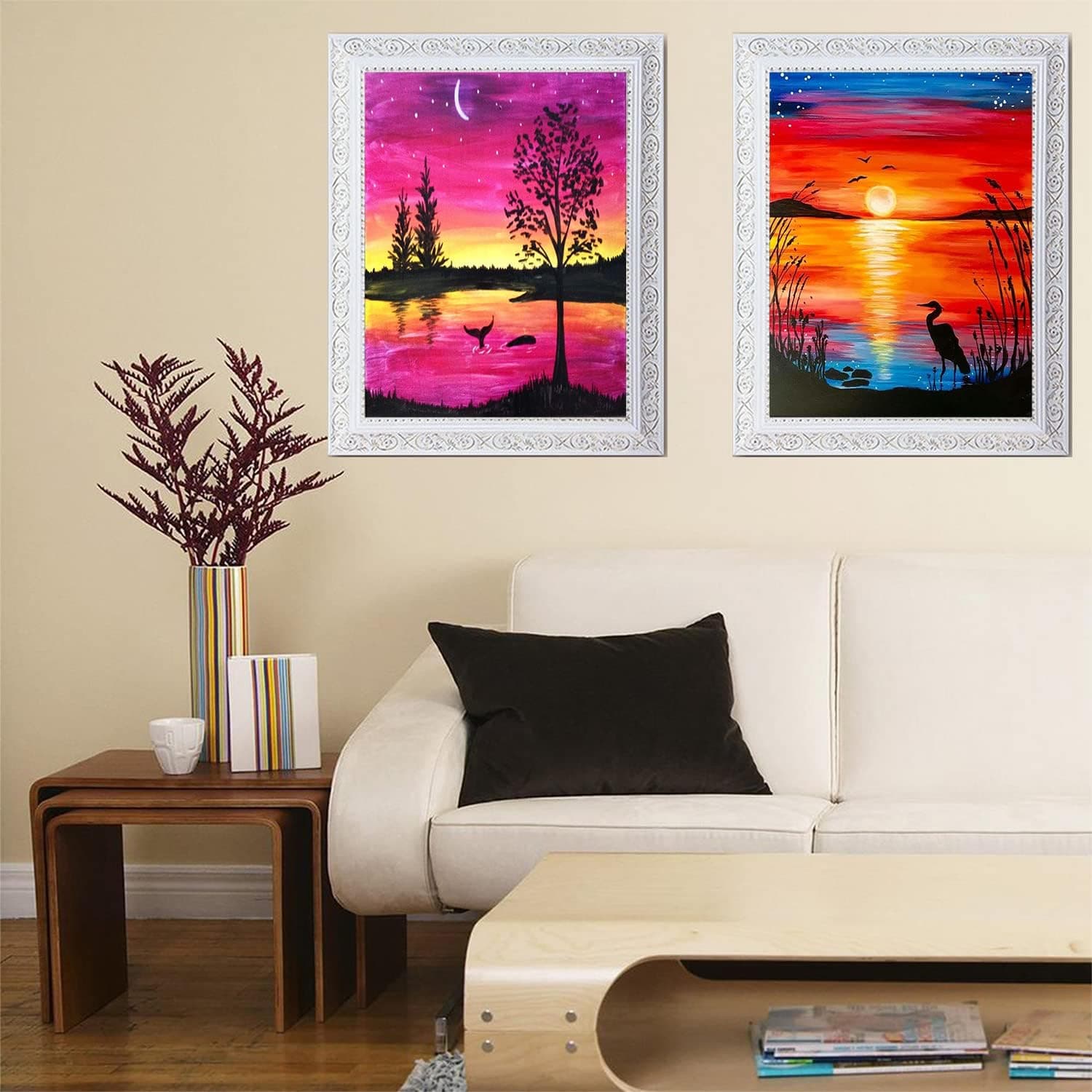 TINY FUN 12 Pack Diamond Painting Kits for Adults 5D Diamond Art Kit Paint by Number for Beginners, DIY Paint with Round Full Drill Diamonds Paintings Gem Art for Home Wall Decor Gift (12X16 Inch - Image 7