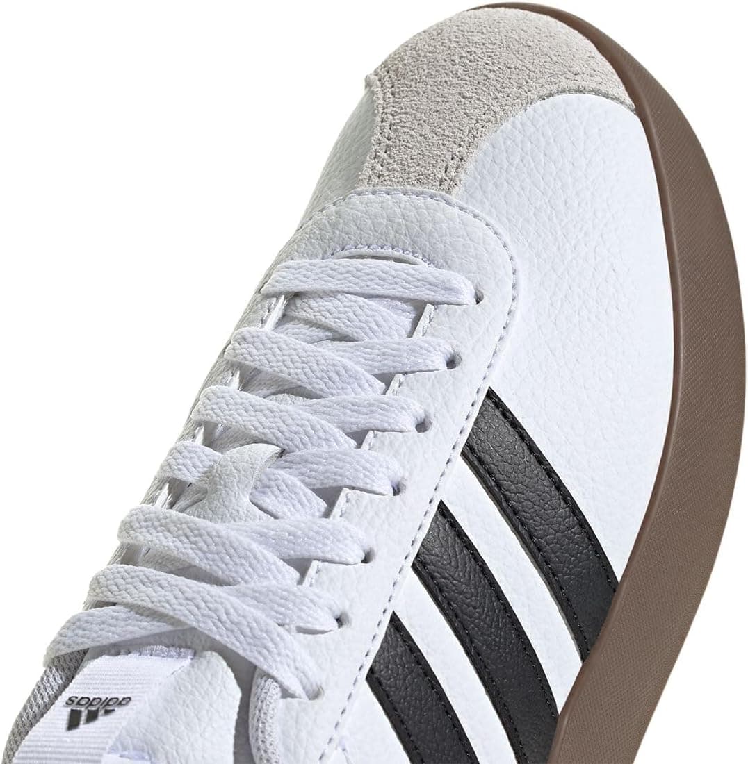 adidas Women’s VL Court 3.0 Sneaker 6.5 White/Black/Grey - Image 9