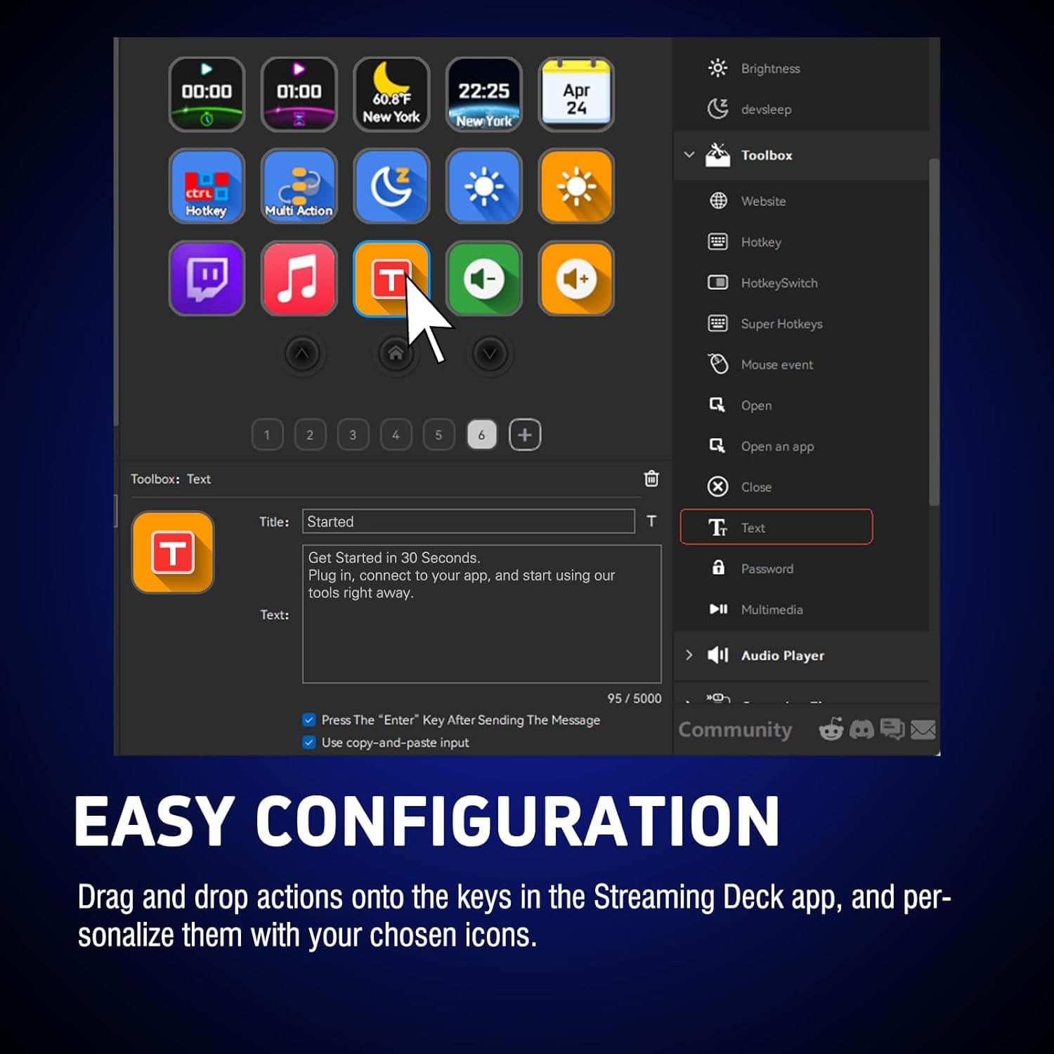 Macro Keypad, Stream Controller Deck Gaming Streaming Shortcut Keyboard, 18 Programmable Keys Customizable Visual AI Pad USB Soundboard for OBS, YouTube, Desk Office Setup, Laptop, PC, Mac - Image 9