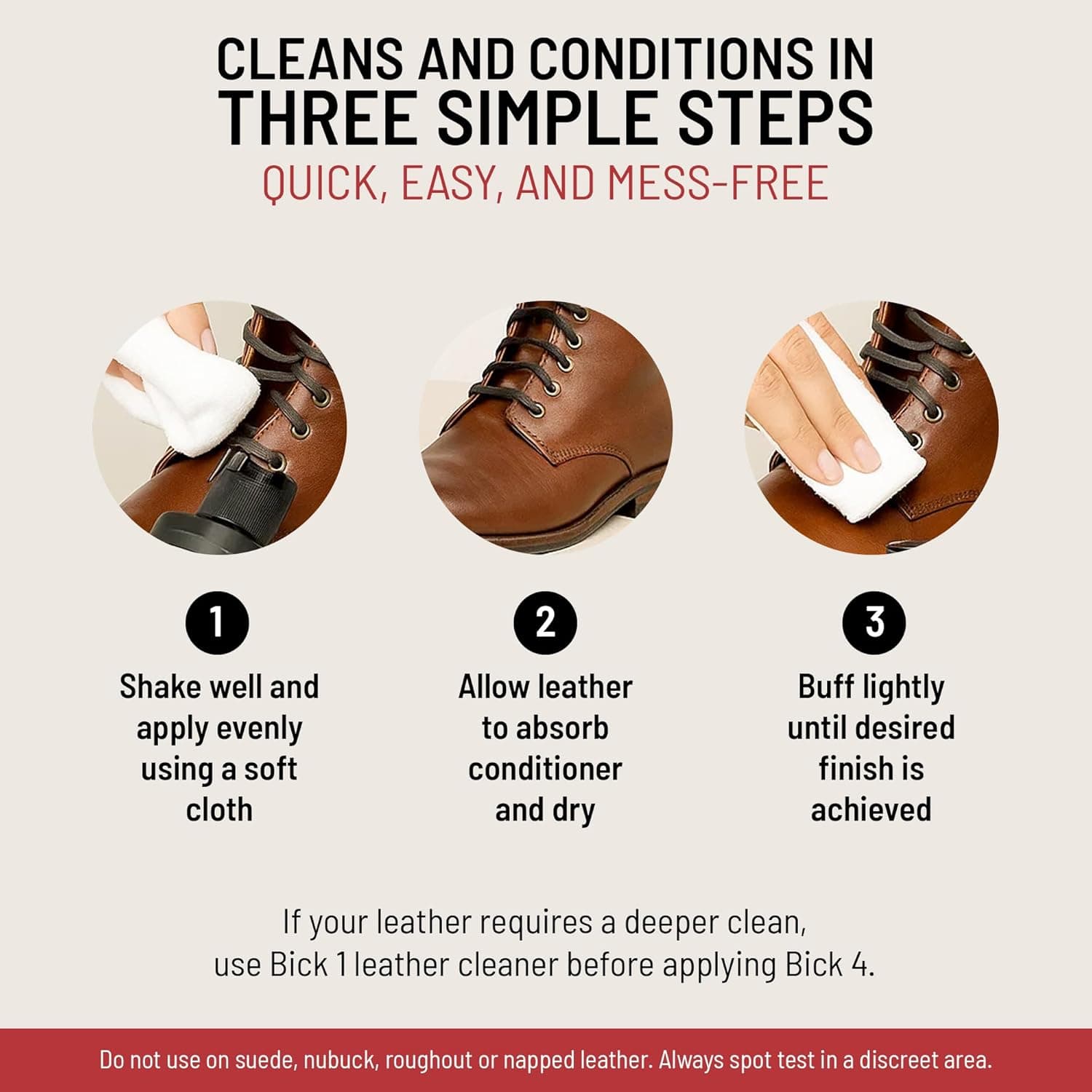 Bickmore Bick 4 Dầu Dưỡng Da - Tốt Nhất Kể Từ Năm 1882 - Chất Tẩy Rửa & Dưỡng Da - Khôi Phục Độ Bóng & Bảo Vệ Tất Cả Các Bề Mặt Mịn - Image 5