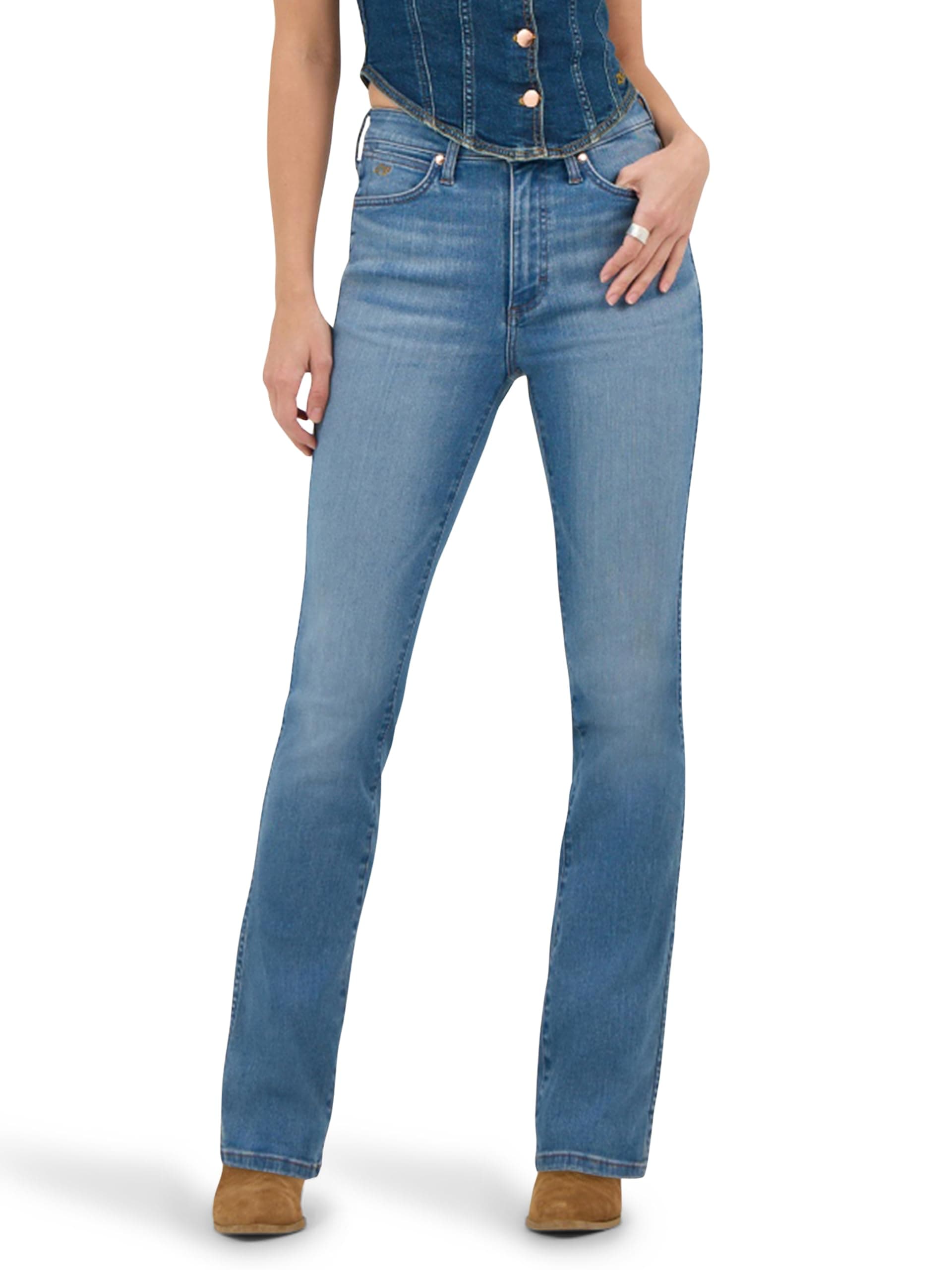 Wrangler Womens X Lainey Wilson Boot Huggers 25W x 34L Wrangler Blue Wash