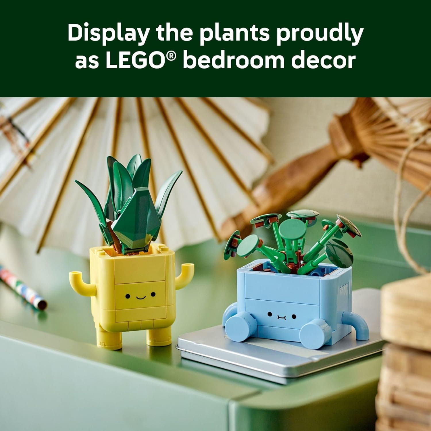 LEGO Botanicals Happy Plants Building Toys - Bedroom or Dorm Room Decor for Girls, Boys, & Adults, Desk or Shelf Display - Stocking Stuffers & Gift for Christmas - 10349 - Image 7