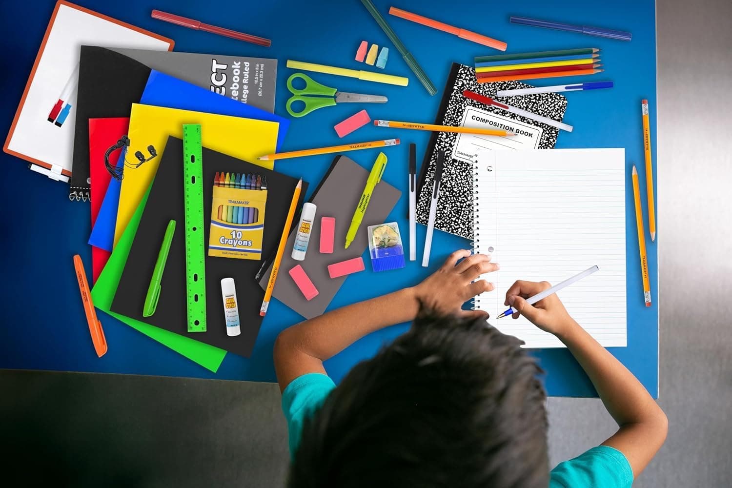 Kit de Suministros Escolares de 45 Piezas Grados K-12 - Esenciales Escolares Incluye Carpetas, Cuadernos, Lápices, Bolígrafos y Mucho Más! - Image 6