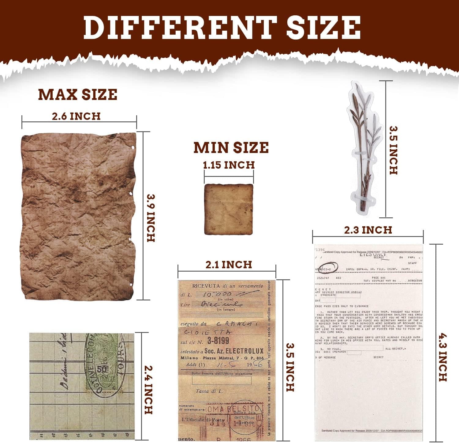 445 PCS Vintage Scrapbook Paper Journaling Scrapbooking Supplies Kit Aesthetic Decorative Craft Paper include 40 Sheet Flowers Stickers for Planner, Bullet Journaling, Junk Journal, Retro Crafts Vintage-445PCS - Image 8