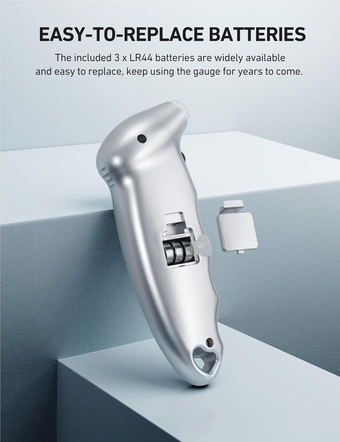 AstroAI Tire Pressure Gauge Digital 0-150PSI (Accurate in 0.1 Increments), 4 Settings Stocking Stuffers for Car Truck Bicycle with Backlight LCD and Presta Valve Adaptor, Sliver Silver - Image 9