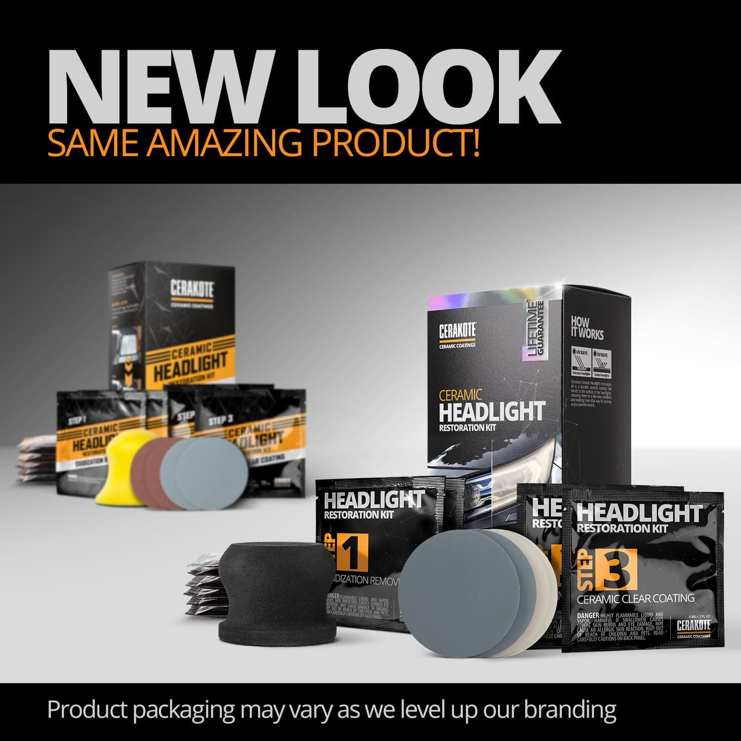 CERAKOTE® Ceramic Headlight Restoration Kit – Guaranteed To Last As Long As You Own Your Vehicle – Brings Headlights Back to Like New Condition - No Power Tools Required - 10 Wipe Kit 1 VEHICLE KIT - Image 10