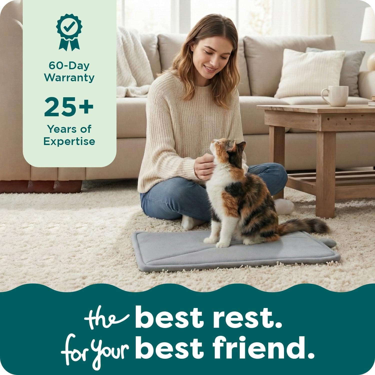 FurHaven ThermaNAP Self Warming Cat Mat, Dog Bed for Crates with Self-Warming Technology for Cozy Rest, Fully Machine Washable, Small, Plush Faux Fur, Gray Small - 22"L x 17"W Gray - Image 9