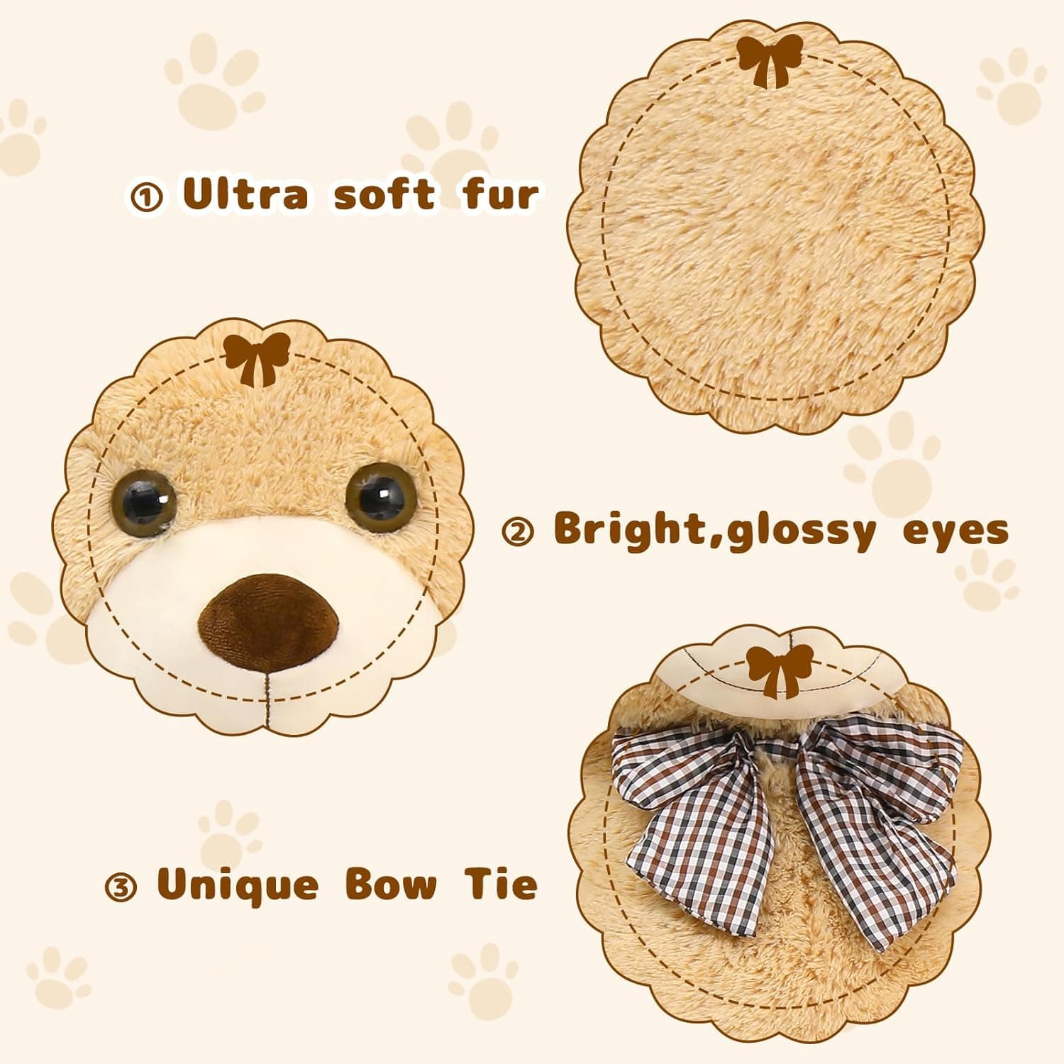 MaoGoLan Giant Teddy Bear 4 Feet,Adorable and Cuddly Big Bear Stuffed Animal 47", Classic Teddy Bear Plush Gift Decoration for Baby Shower,Party,Birthday,Valentines Day,Tan Brown 47 inches - Image 10