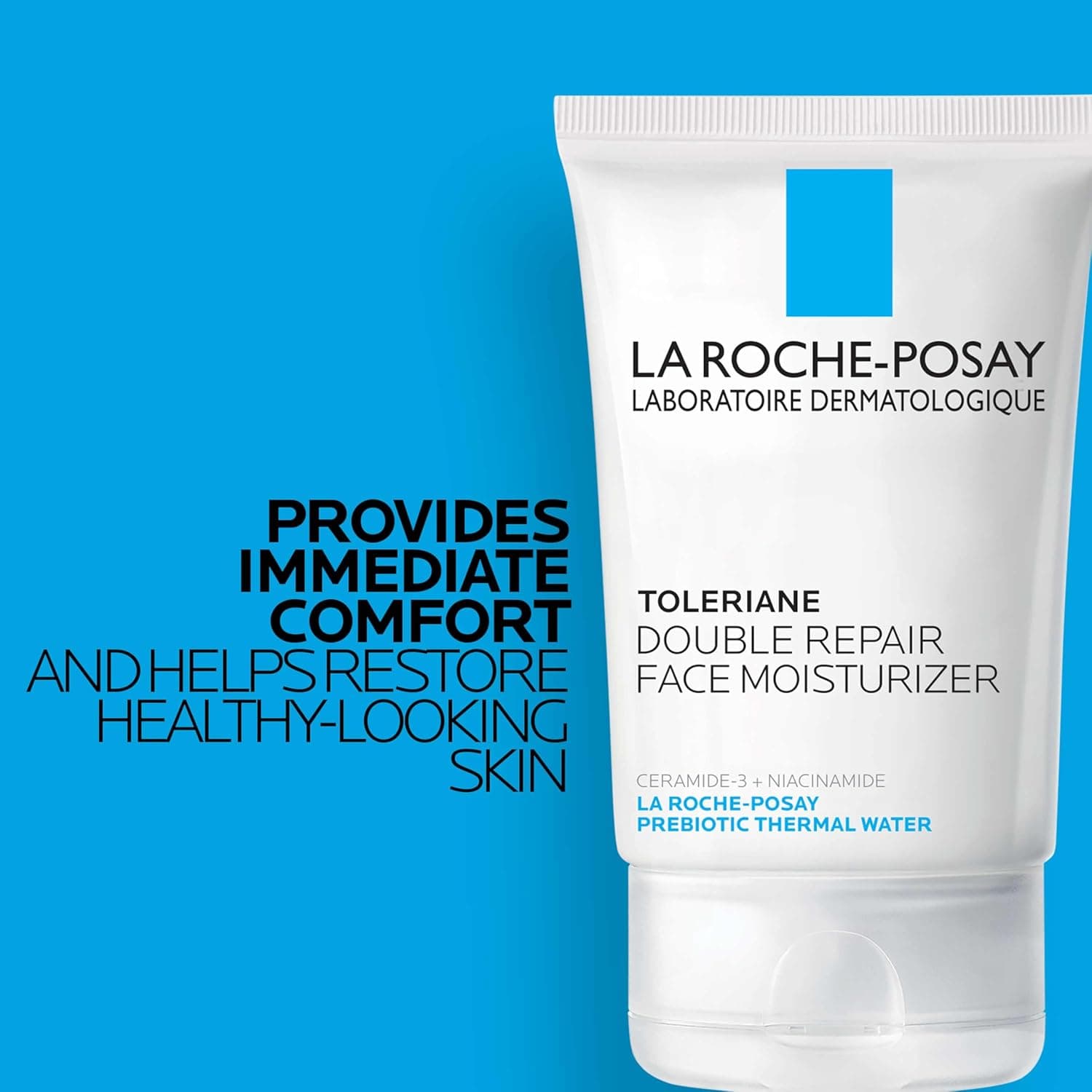 La Roche-Posay Toleriane Double Repair Face Moisturizer, Daily Moisturizer Face Cream with Ceramide & Niacinamide for All Skin Types, Immediate Comfort & Long Lasting Hydration, Fragrance Free 3.38 Fl Oz (Non SPF) - Image 6