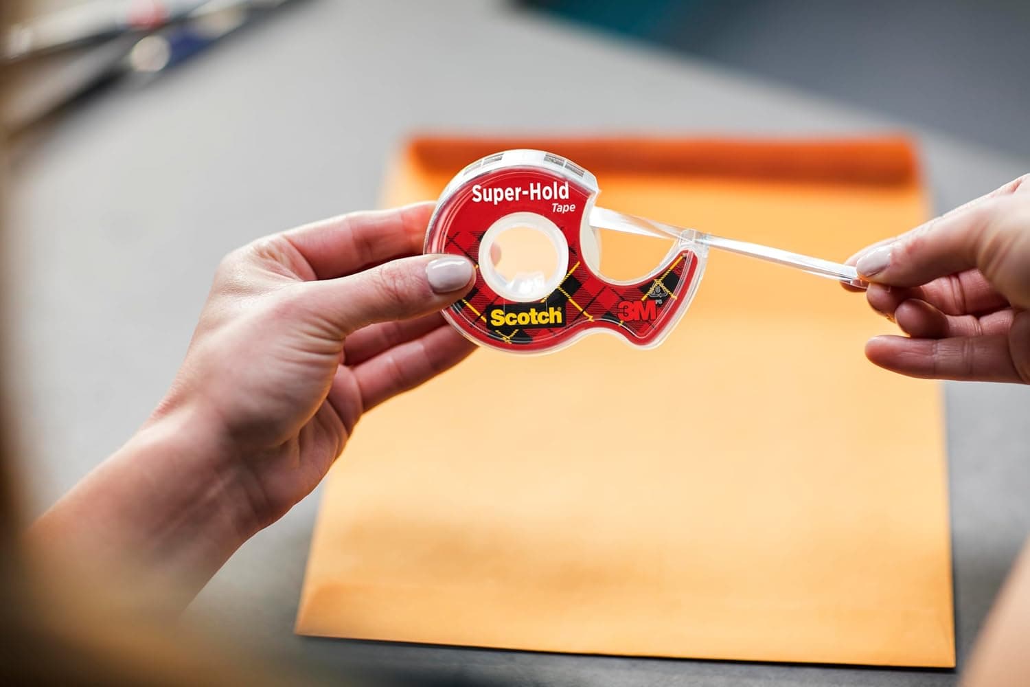 Scotch Super-Hold Tape, 2 Rolls, Transparent Finish, 50% More Adhesive, Trusted Favorite, 3/4 x 600 Inches, Dispensered (198DM-2) - Image 2