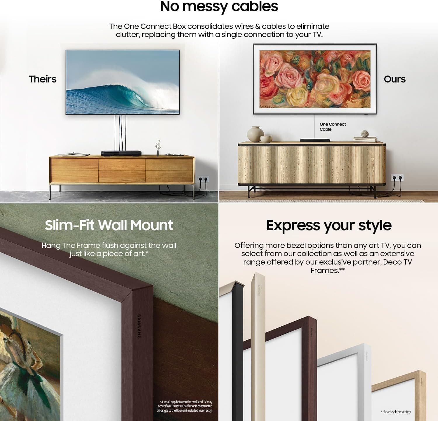 Samsung 43-Inch Class QLED 4K LS03D The Frame Series Quantum HDR Smart TV w/Dolby Atmos, Art Mode, Anti-Reflection, Customizable Frame, Slim Fit Wall Mount with Alexa Built-in (QN43LS03D, 2024 Model) 43-Inch TV Only TV Only - Image 5