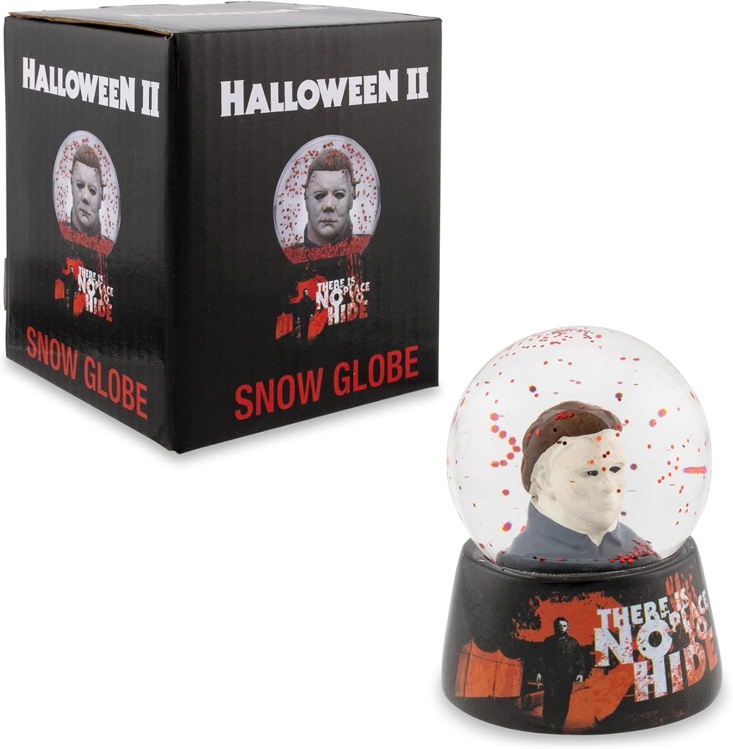 Halloween Michael Myers No Place to Hide Mini Snow Globe with Swirling Glitter Display | Horror Movie Collectible Keepsake | 3 Inches Tall - Image 3