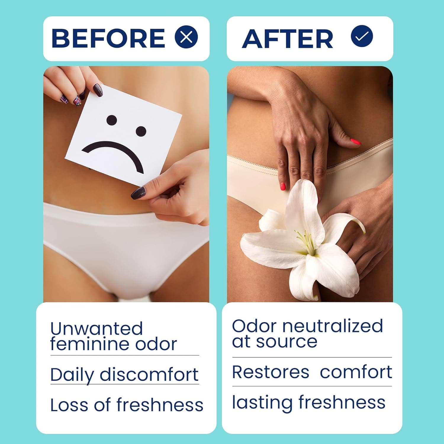 pH Balance for Women Vaginal Odor Eliminating Gel | Feminine Care | Vaginal Health | Support for Feminine Odor & Vaginal Microbiota Imbalance | 10 Pre-Filled Applicators Vaginal Gel - Image 5