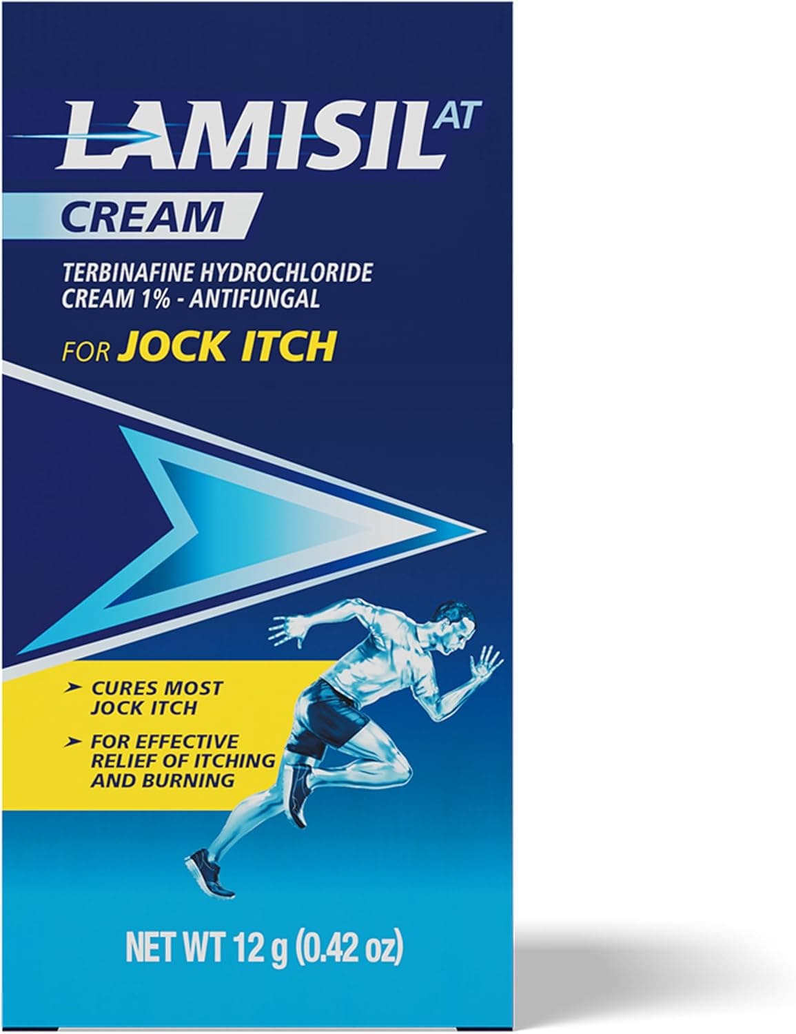 Amazon.com: Lamisil Jock Itch Antifungal Cream, 1 Week Treatment, Terbinafine, 0.42 Oz | Fast and effective itch relief, jock itch cream, clinically proven, terbinafine hydrochloride, 1 week jock itch treatment - Image 2