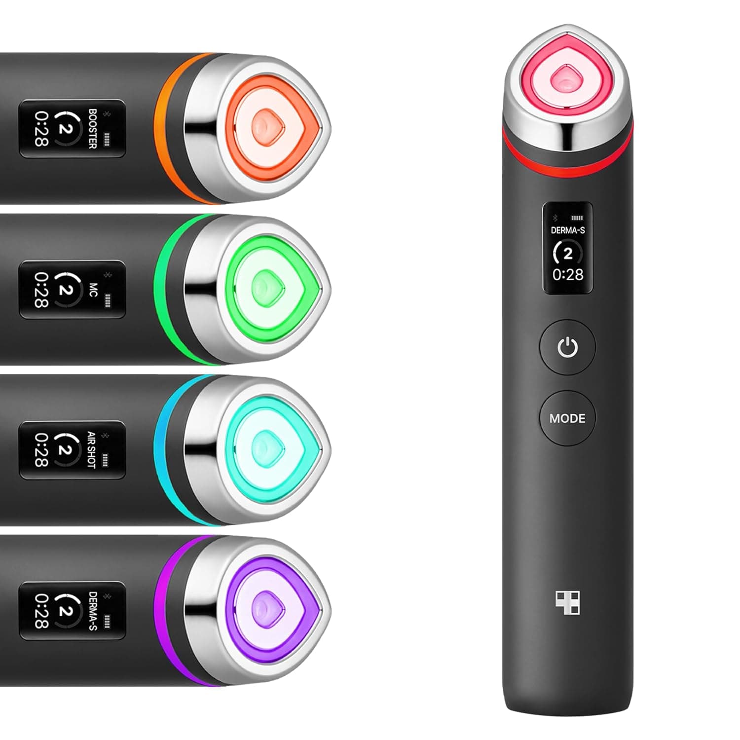 medicube Age-R Booster Pro | 6-in-1 Real Glass Glow Beauty Massager | Looking Glass Skin | Korean Skin Care Black - Image 2