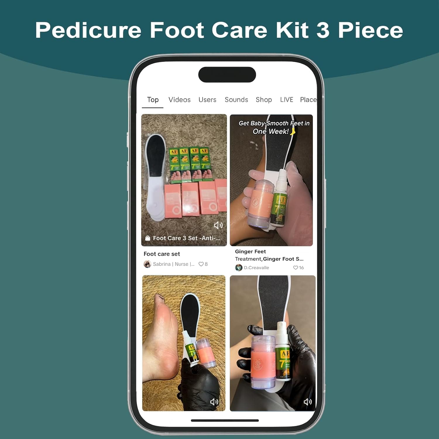 Pedicure Foot Care Kit 3 Piece – Includes Ginger Foot Spray, Callus Remover & Moisturizing Anti Crack Cream Stick, Care Kit for Women & Men, Perfect for Dry Cracked Feet - Image 9