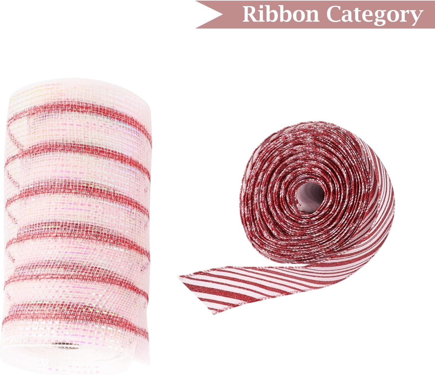 WBHome Decorated Artificial Christmas Tree Ornaments, Candy Cane Christmas Decorations, Ornaments Set (Tree is not Included) Candy Ornaments Set - Image 4