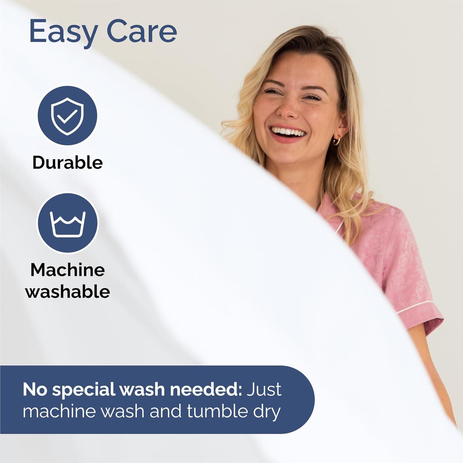 CGK Unlimited 4 Piece Sheet Set - Comfy Breathable & Cooling Sheets - Hotel Luxury Bed Sheets for Women, Men, Kids & Teens - Deep Pockets, Easy-Fit, Soft & Wrinkle Free Sheets - Queen, 01 - White Queen 01 - White - Image 8