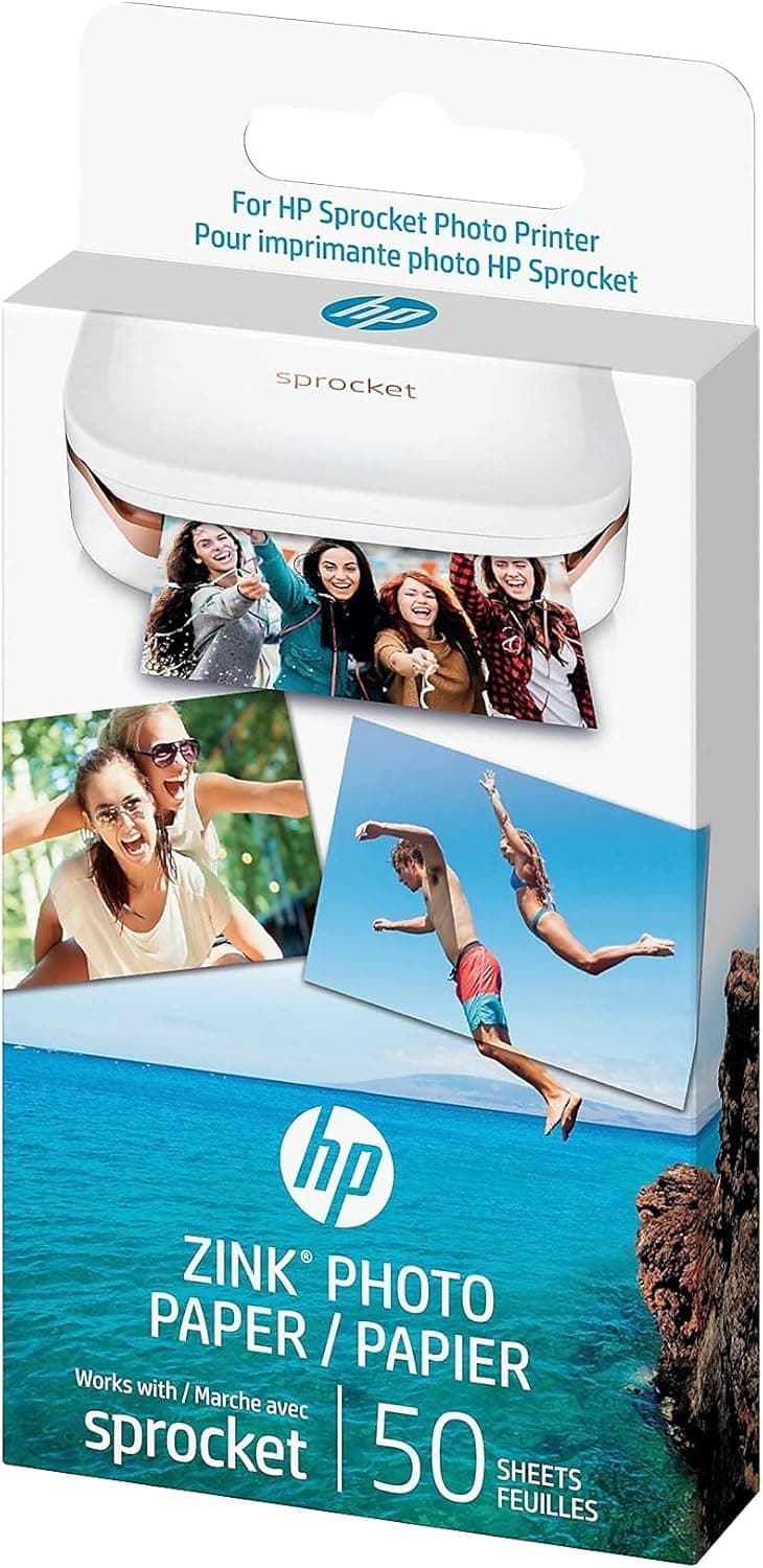 HP Sprocket 2x3" Premium Zink Sticky Back Photo Paper (50 Sheets) Compatible with HP Sprocket Photo Printers. 50 Pack Photo Paper - Image 4