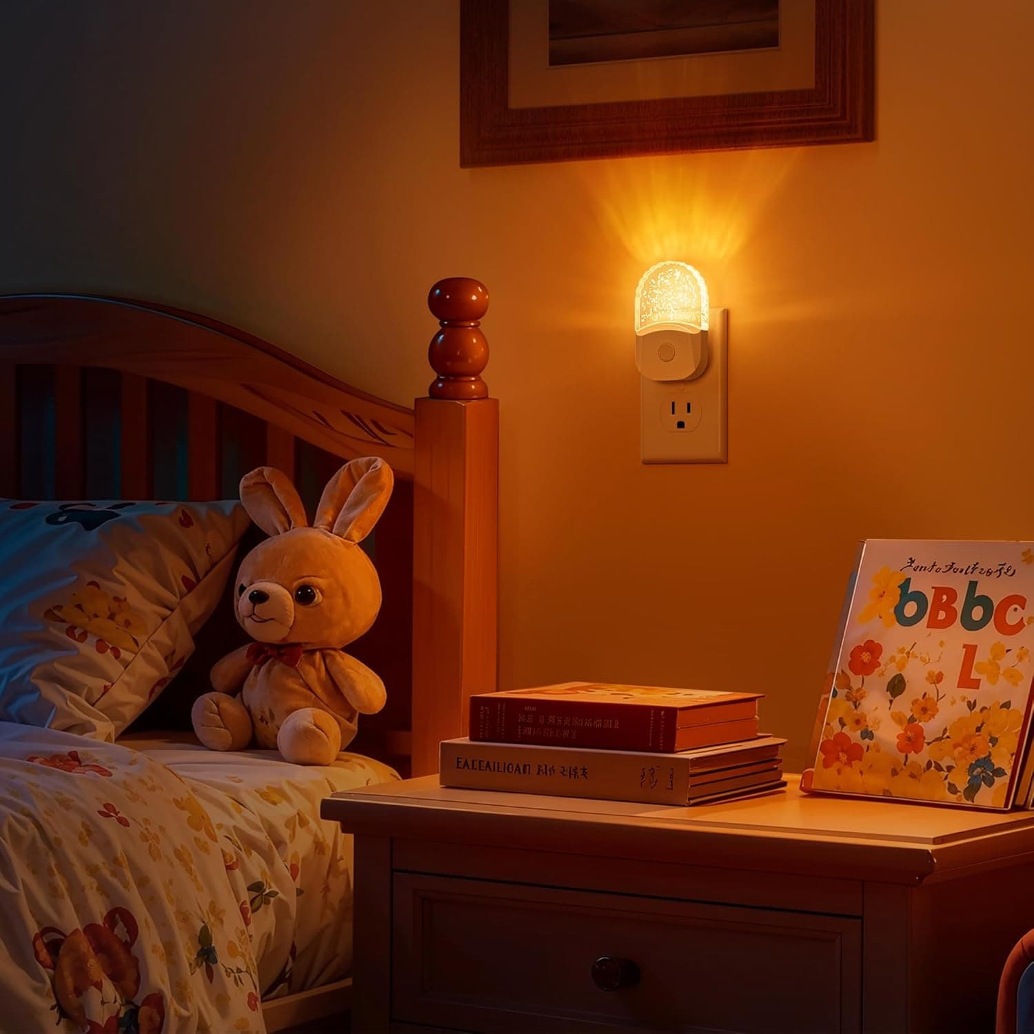 Night Lights Plug Into Wall [2 Pack], Color Changing Night Light for Kids, 8-Color RGB LED Nightlight with Dusk to Dawn Sensor for Bathroom Decor, Children Room, Gift Multicolor 2 Packs - Image 7